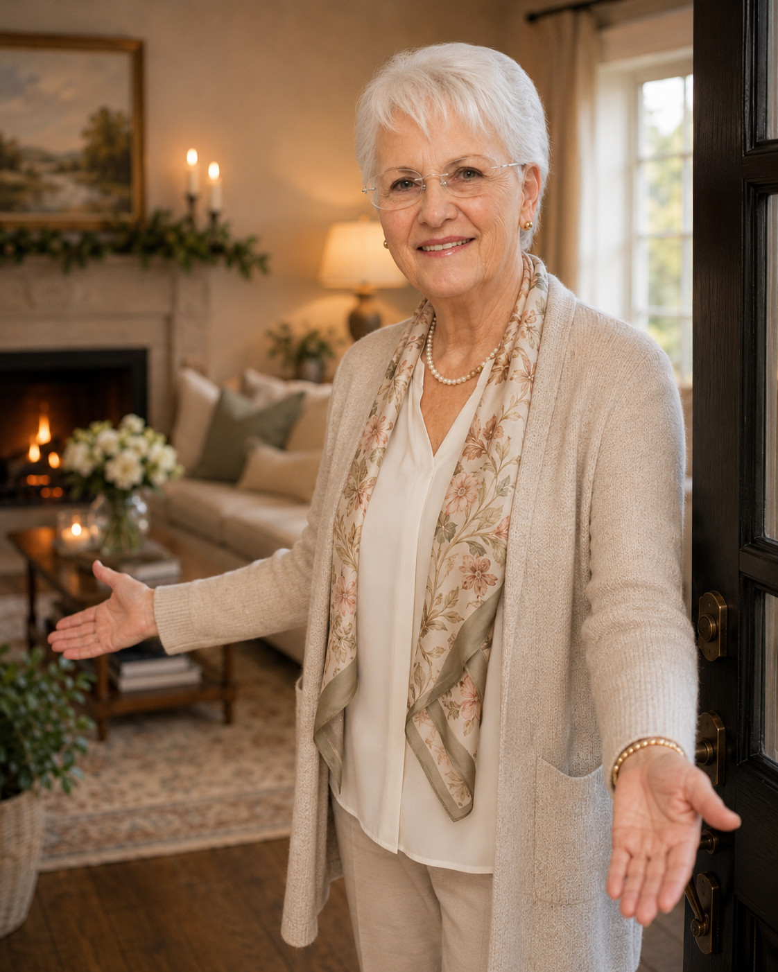 Dixie Hunt welcoming clients into her holistic wellness practice